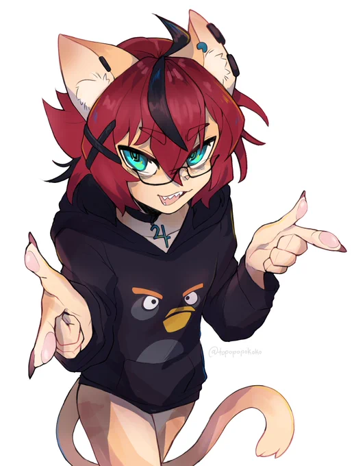 meowza *finger guns* #YoakoArt 