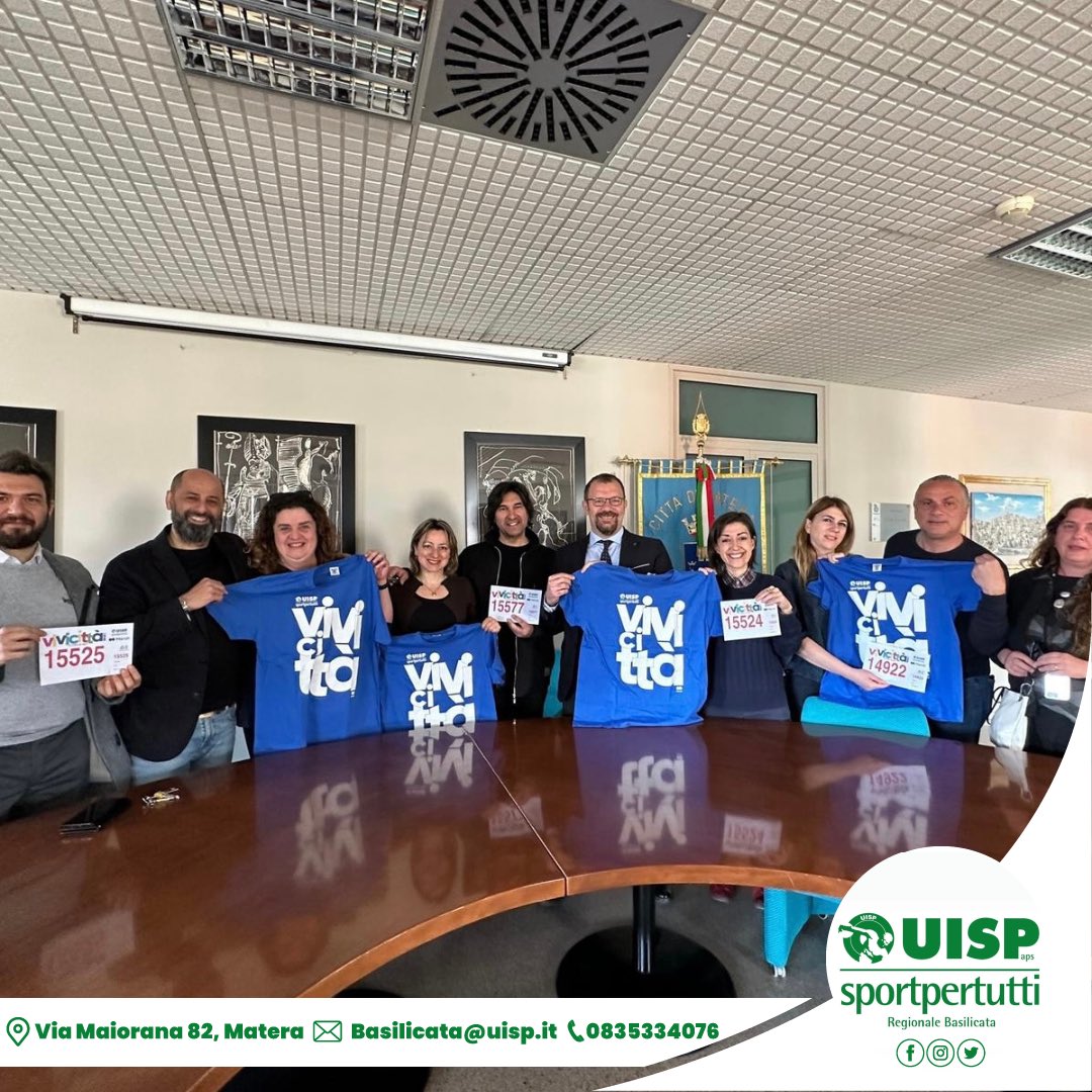 Domani il grande giorno: vi ricordiamo che il #Vivicittà è patrocinato dal Comune di Matera! Anche noi di  #UispBasilicata pronti per l’evento💪🏼

Seguiteci per non perdervi le varie iniziative! 😊

Qui le info dell’edizione 2023👉🏼 uisp.it/matera/pagina/…

#Uisp #Dietrolequinte ✅