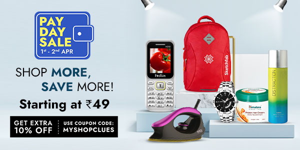 🚨🎉 Don't miss out on our Pay Day Sale! 🛍️💰 Get amazing discounts on all your favorite products today. Hurry and shop now! #PayDaySale #Discounts #ShopNow 🛒💸💳 #shopclues

Get an extra 10% off on all products during our sale!
👇
Tap Here:-scllink.page.link/Pay-Day-Sale