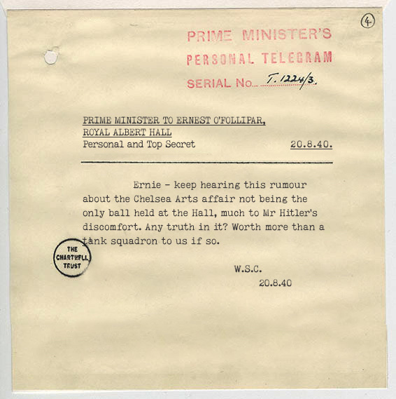 REVEALED: Winston Churchill wrote to the Hall in 1940 asking if we really had Hitler’s ball. bit.ly/3ZqjcJ7