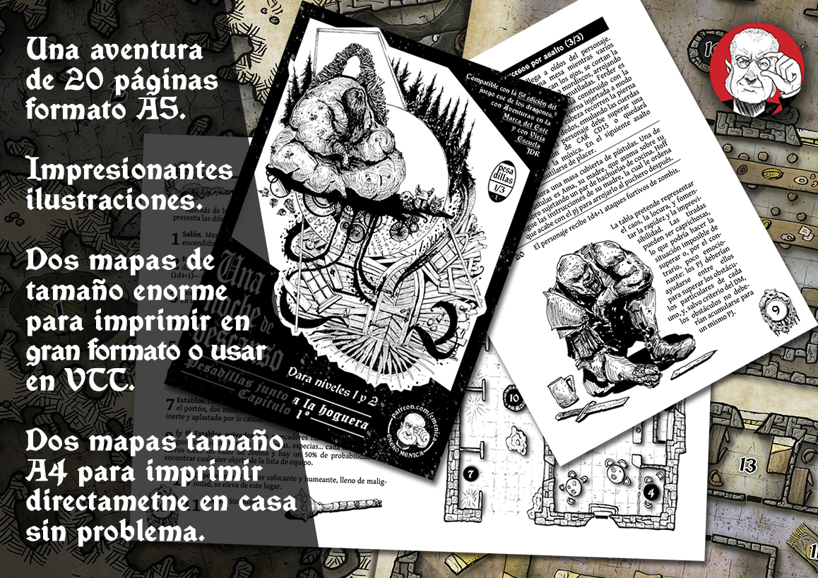 Una Noche de Descanso, la 1ª entrega de mi #patreon ya es accesible para todo el mundo. 2 mapas  a color y una aventura de 20. Echadle un ojo y, si os gusta, podéis apuntaros para que hagamos mas cosas como esta (y mejores).

Se agradecen los retuits 😉

patreon.com/posts/una-noch…