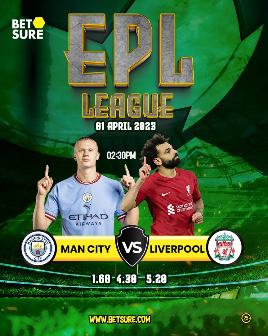 gracelmbabazi's tweet photo. The pressure is on as @ManCity host @LFC . They can’t afford to loose . @ManCity Currently trail league leaders @Arsenal by 8 points , albeit with a game in hand . 
My prediction today with @betsureuganda , @ManCity will win the game . 
#BetSure 
#EPL https://t.co/XCOCP5JmyV