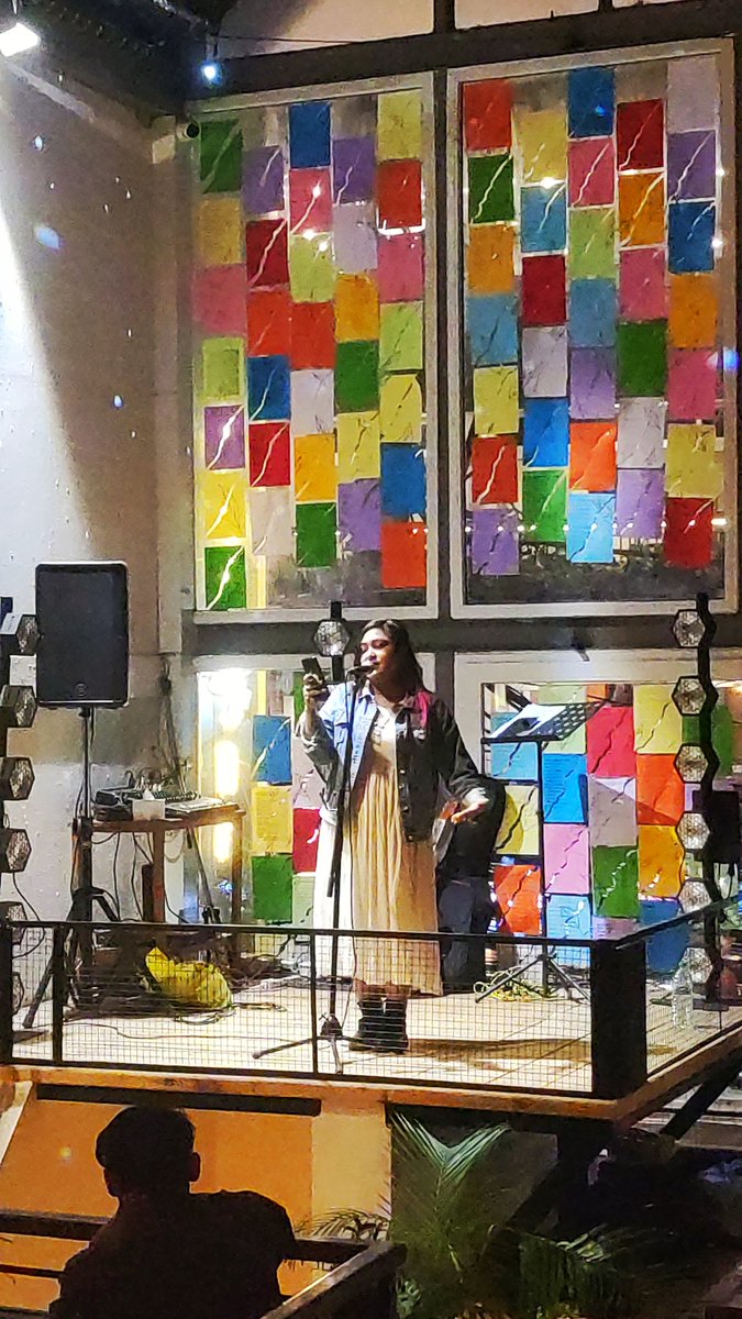 A beautiful Friday evening amidst buddies poets and poetesses.....

Thank you for your beautiful poem, @aneekarma. 

You are a gem! 

#poetrynight #pokhara
