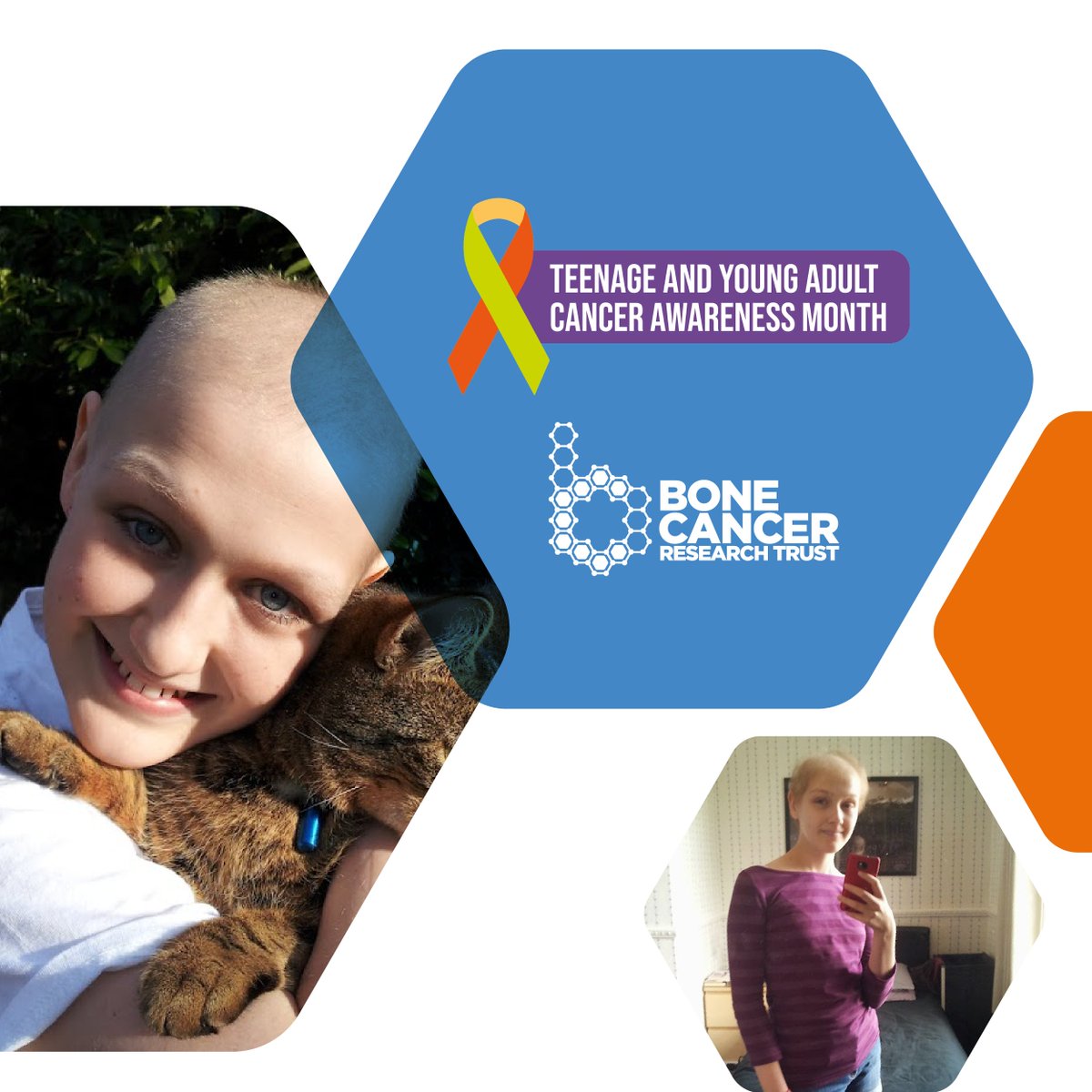 BCRT's tweet image. It's Teenage and Young Adult Cancer Awareness Month 🧡💛

Around 88 teenagers and young adults are diagnosed with primary bone cancer in the UK every year. 

Get involved and help raise vital awareness and funds: ow.ly/wlWp50NwTFU

#TYACAM #TYACancer #UntilTheresACure