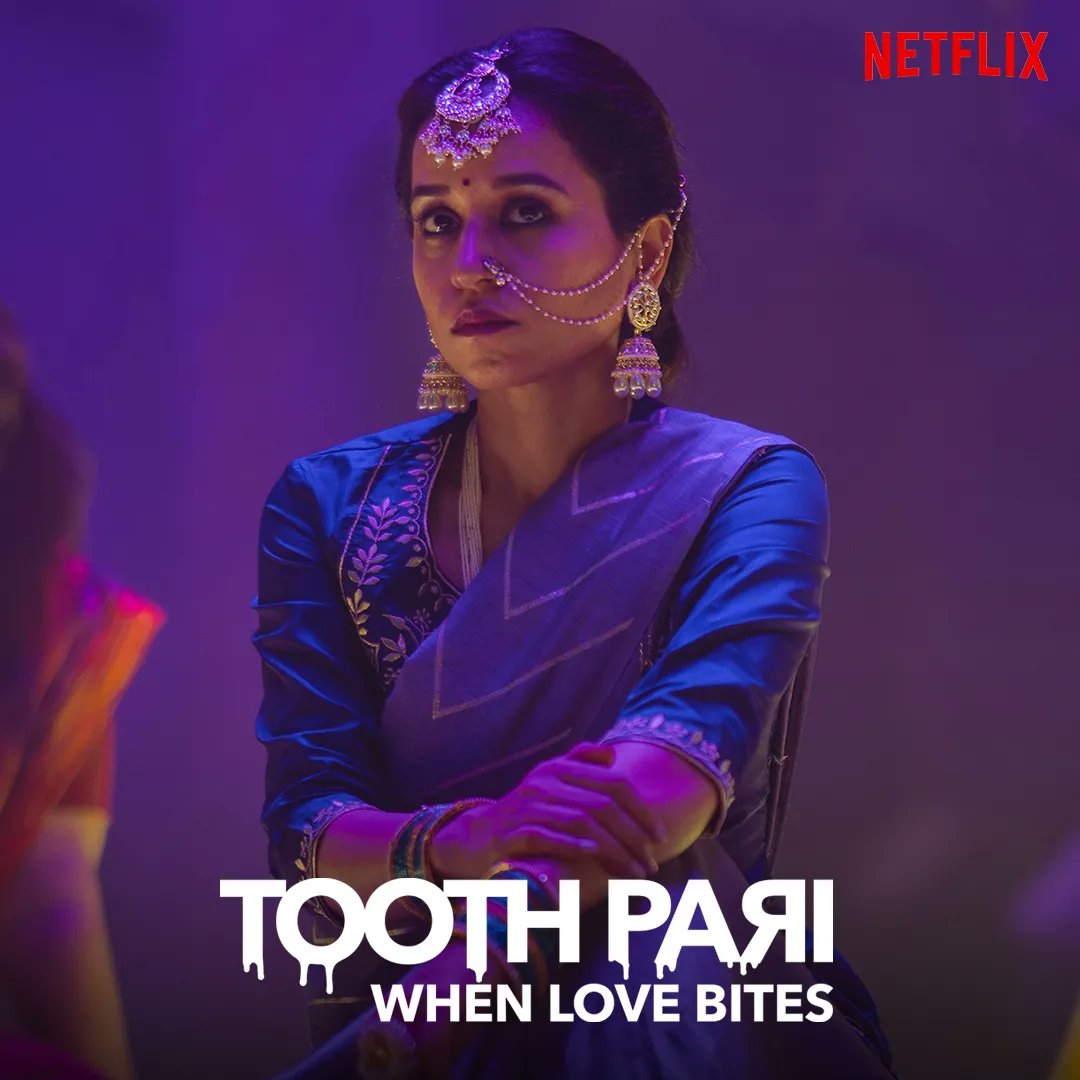 TillotamaShome's tweet image. Keep your eyes wide open for Meera “the poetry in motion”, who can go from finesse✨ to finish😈 real quick. #ToothPari comes to @netflix_in on the 20th of April @pratimDgupta @_adilhussain @shantanum07 @sikandarkher  @SaswataTweets @revathyasha #TanyaManiktala @EndemolShineIND