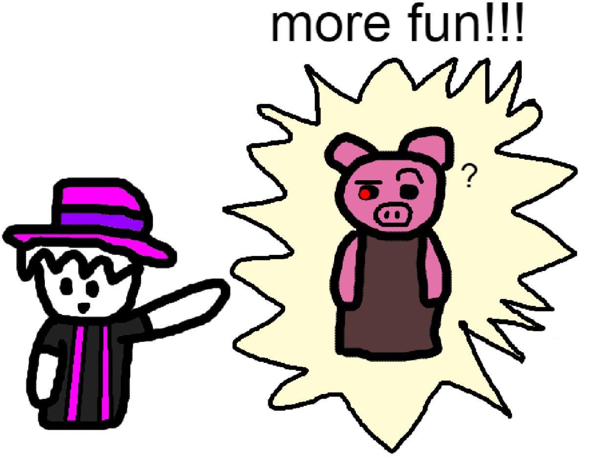 ben on X: tio and player. :) . . [@DaRealMiniToon ] #piggyfanart # robloxpiggy #piggy #piggytio  / X