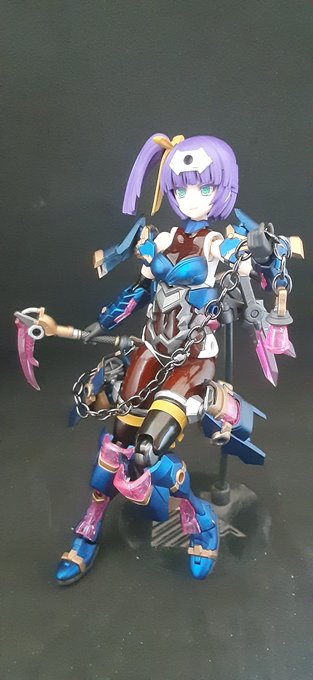 フレームアームズガールアヤツキ完成～😃インナー(？)は光沢で外装はマットキャンディで仕上げました🎵塗り分けめんどくさかっ