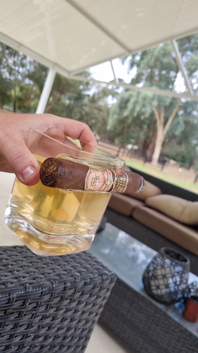 Celebratory cigar following the release of Top G and to an awesome day in general.