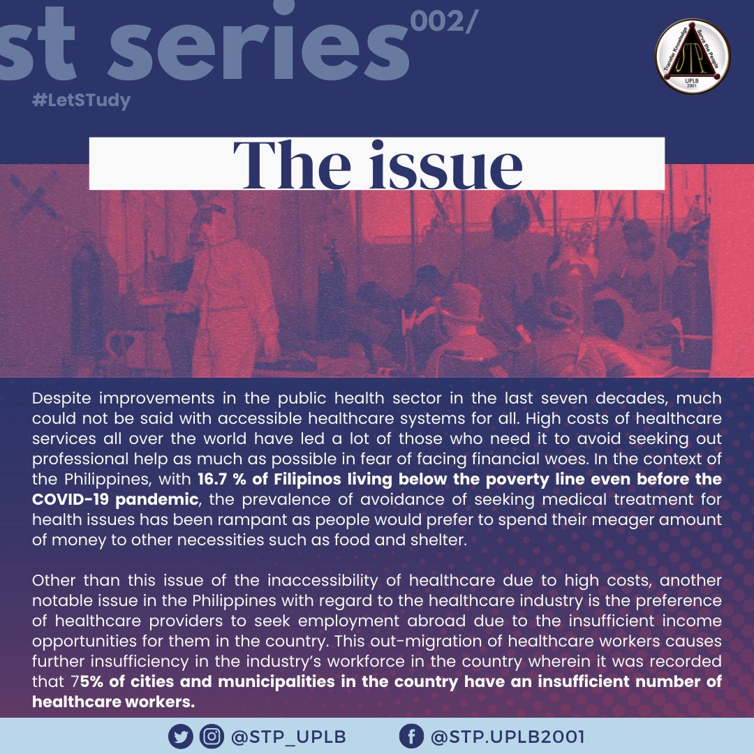 STP_UPLB's tweet photo. #LetSTudy: How Modern-Age Capitalism Affects Healthcare as a Fundamental Human Right in the lens of Social Technology

#LetSTudy #HealthforAll #WHO75 https://t.co/hAZ2MSbMA4