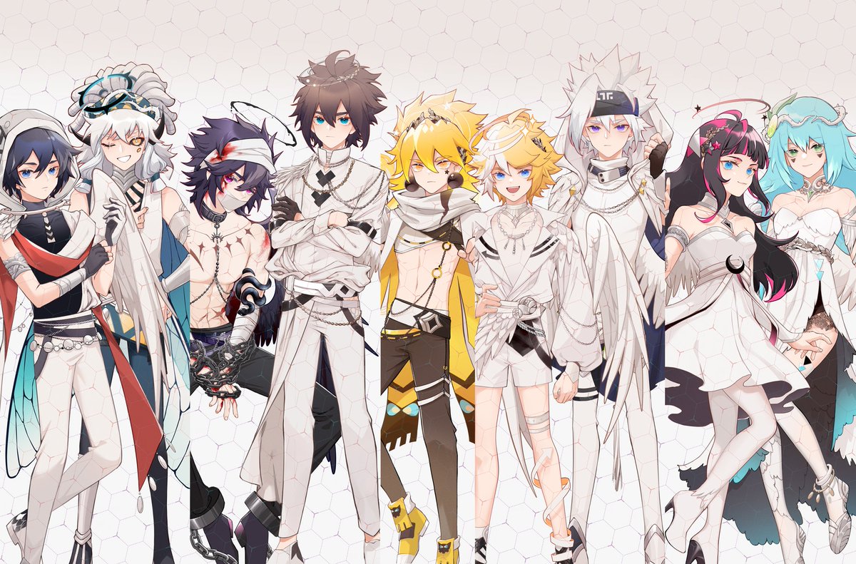 dinger712's tweet image. #凹凸世界 
去年这个时候画的天使系列
🍑🍔【玉和糖】约的稿←有兴趣的小伙伴去看看吧