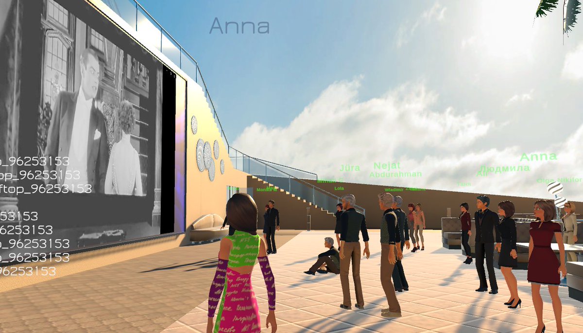 dexartmetaverse's tweet photo. Yesterday we launched a film on the roof of OTON HALL! 🙃
It felt like being in the world of the future. Imagine - people in the form of avatars watching a silent movie in the Metaverse 🥰
 Do you agree?😉 https://t.co/hfuGUk1bfB