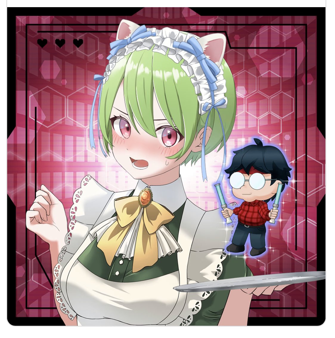 今朝ご紹介しておりましたメイド3.0が早速お迎えされたので別の子をご紹介❗️
1人目は0.0073ETHでお迎え可能なツンデレメイド3.0✨
もう1人も違った種類のツンデレメイド3.0✨0.008ETH🙌
こんなに可愛い子たちがまだまだたくさんおります❤️

opensea.io/collection/nft…