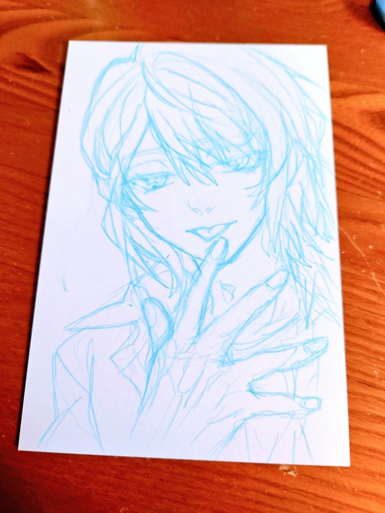 ホワイトデーだったやつ🍫下描きだけで疲れる