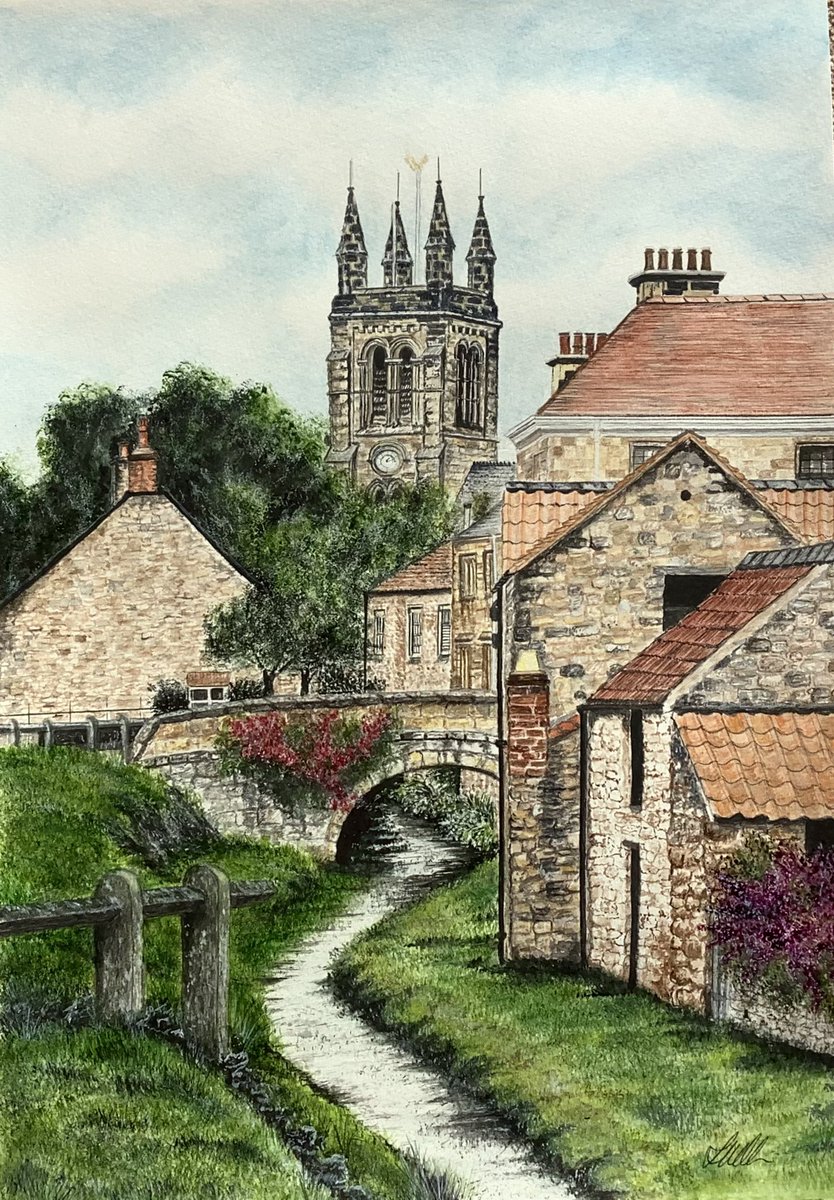 LorraineWillis1's tweet photo. My #Watercolourpainting of #Helmsley North #Yorkshire is #ForSale £150 incUKPost mounted to fit frame 20”x16”
Money goes to @alexs_journey towards his #ChildhoodCancer  treatment https://t.co/NrvEbHqF3L #Art #Artist 
#YorkshireArtist https://t.co/bRuKtMufNU
