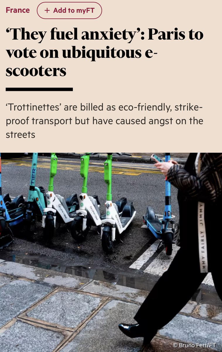 Go Paris! Being a big fan of bicycling, which is a truly eco-friendly way of transportation and offers great health benefits, I wish bicycles would replace e-scooters and most of cars in cities. Proper bicycle lanes, thank you. And better &amp; safer(!) public transportation, thanks.