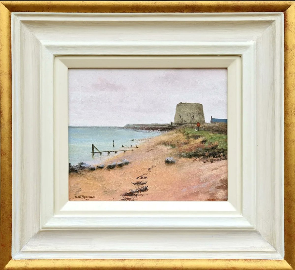 Martello Tower, Felixstowe
by the legendary Jack Russell MBE. He's certainly knocked this one well over the boundary rope, love it! Thank you Jack @jackrussellart
Oil on canvas, 8 x 10 inches

#jackrussellMBE
#jackrussell
#cricket
#cricketart
#wicketkeeper
#gloucestershirecricket