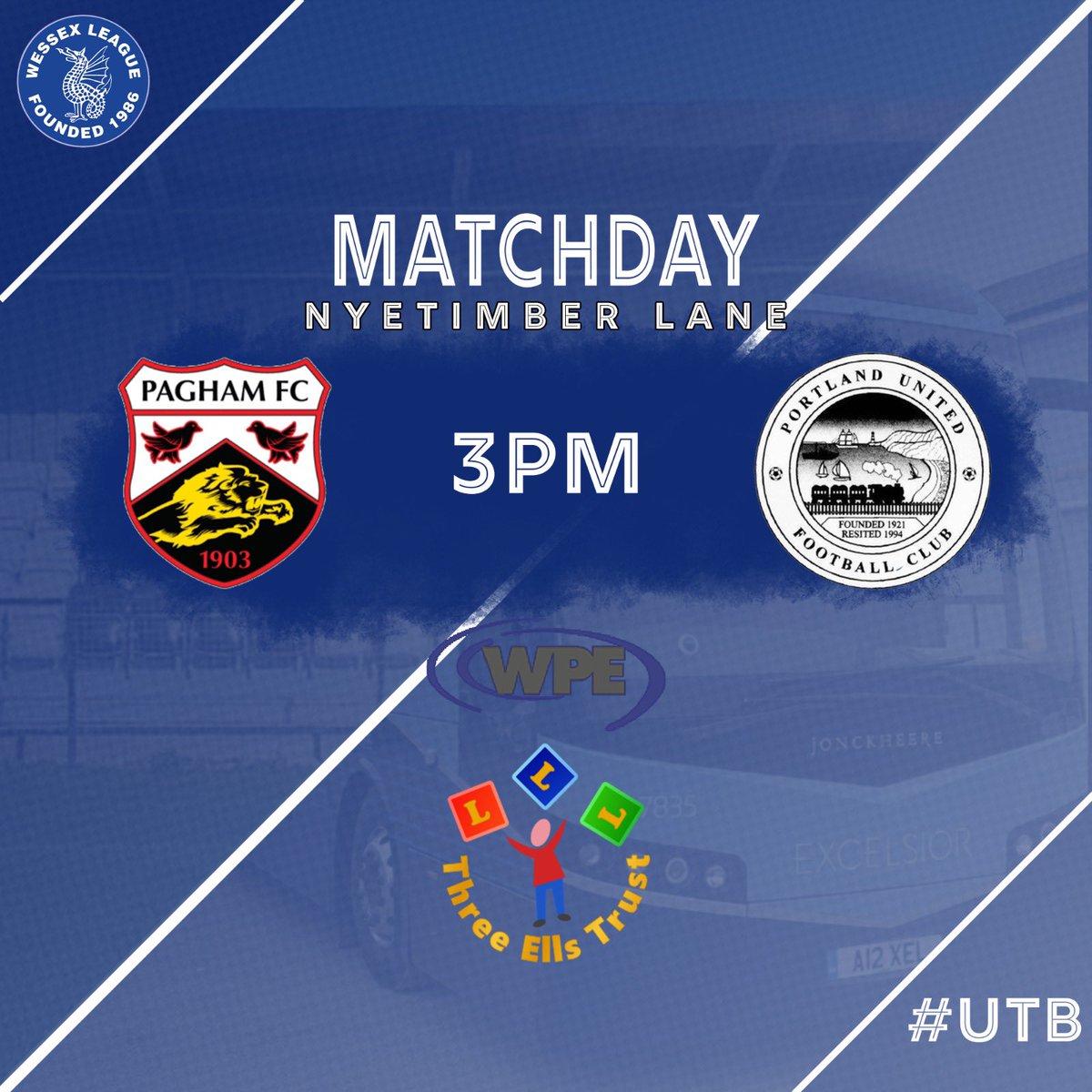 PortlandUnited's tweet photo. 🚨 𝙼𝙰𝚃𝙲𝙷𝙳𝙰𝚈 🚨 

We are due to be on our travels with @ExcelsiorCoach to West Sussex to take on @PaghamFCNews today in the @WessexLeague. 

There is a pitch inspection up at Pagham at 9am and we will announce the outcome of that as soon as we know. 

#UTB 🔵 https://t.co/SQ8wjrjLQZ