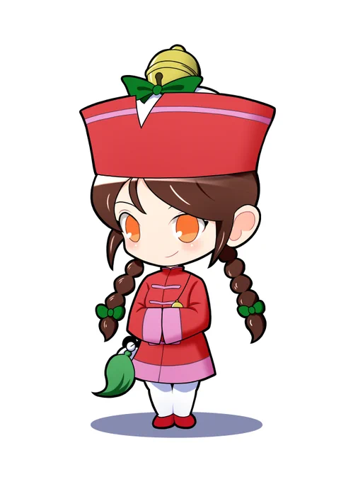"ニイハオ三姉妹ライチ"久しぶりのぷちキャラです(^^)/#飛べイサミ 