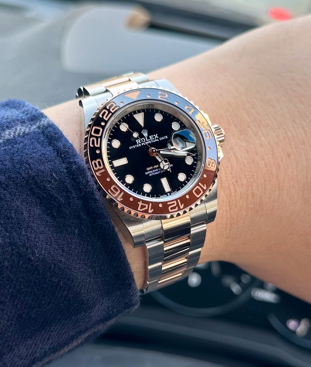 tamukun's tweet image. 今日はカフェオレさん。
都内をブラブラ🚗💨
 #ROLEX  #GMTMasterII