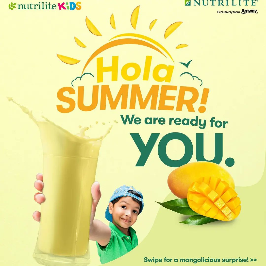 BhaskarLingamp3's tweet image. The Mangolicious Surprise you been waiting for is here. Presenting, Limited Edition Nutrilite Kids NutriDrink Plus Mango Flavour to refresh your kids summer! A perfect drink mix to add deliciousness and nutrition to your kids day.  Try now! #ALittleGoesALongWay #Mangolicious