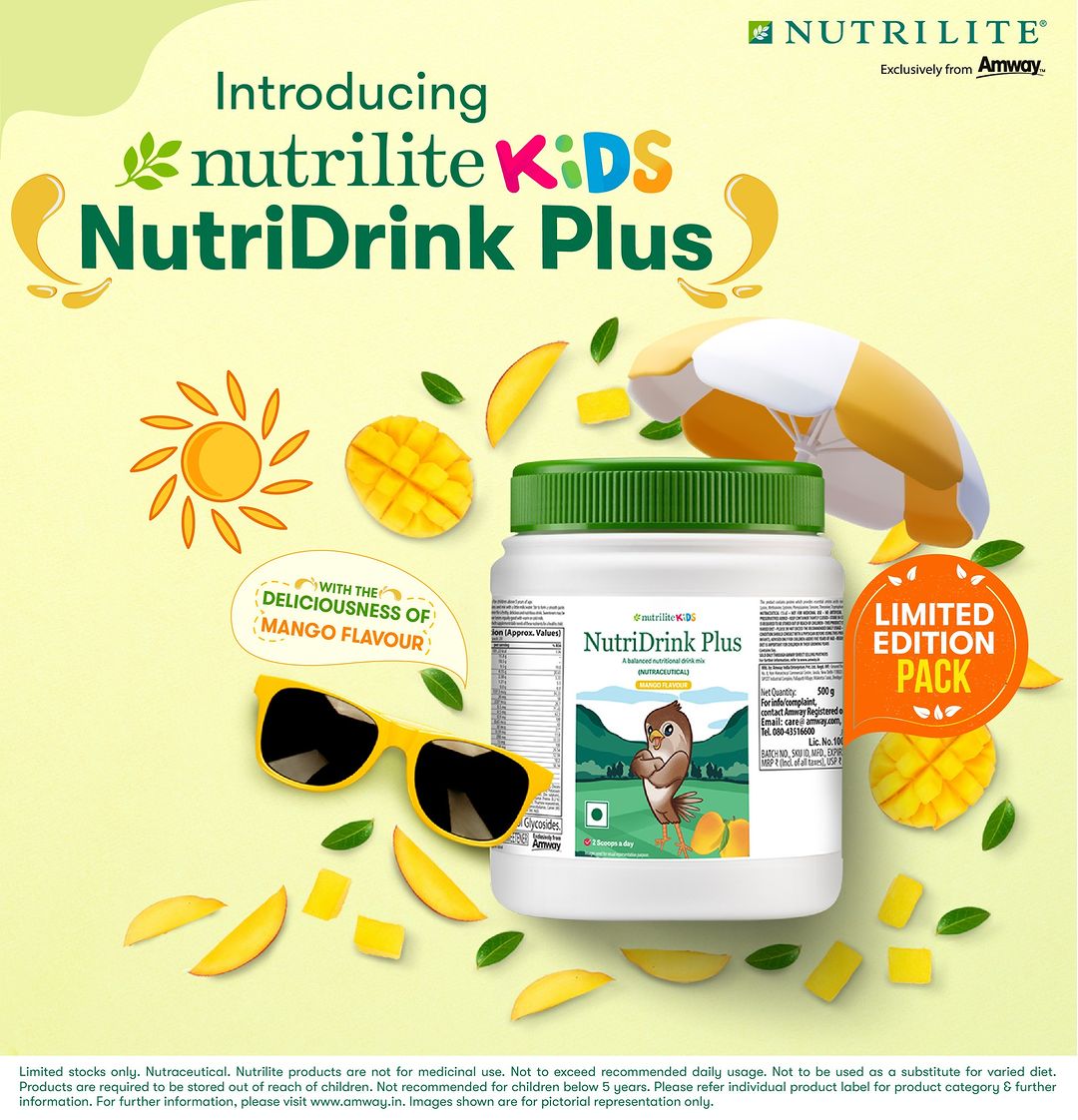 BhaskarLingamp3's tweet image. The Mangolicious Surprise you been waiting for is here. Presenting, Limited Edition Nutrilite Kids NutriDrink Plus Mango Flavour to refresh your kids summer! A perfect drink mix to add deliciousness and nutrition to your kids day.  Try now! #ALittleGoesALongWay #Mangolicious