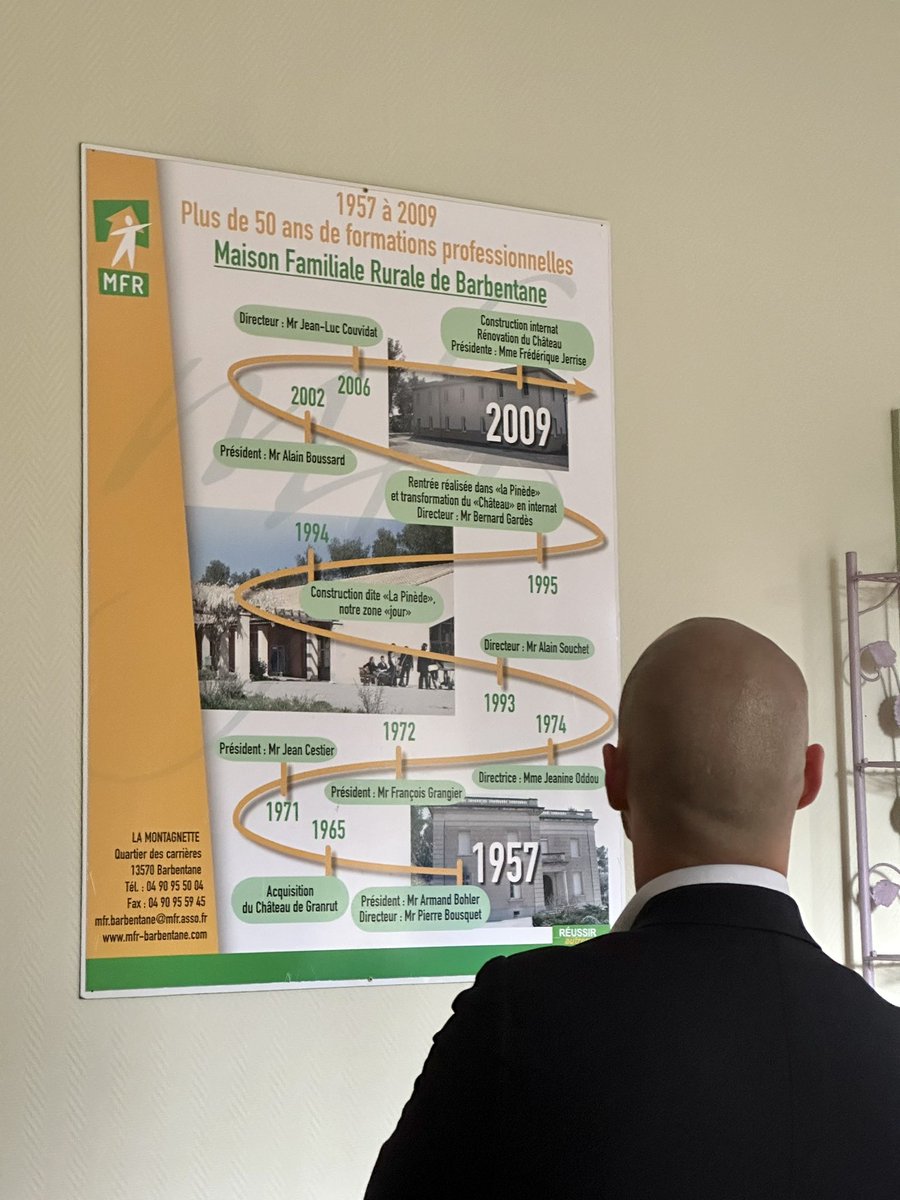 BaubryR's tweet photo. 📍Hier, j’ai pu visiter la MFR de #Barbentane aux côtés du directeur Alan CAYUELA.
Cet établissement situé dans un cadre admirable forment des centaines d’élèves et les préparent à entrer dans le monde professionnel.
#MFR #formationprofessionnelle https://t.co/ObA3ogGgP1