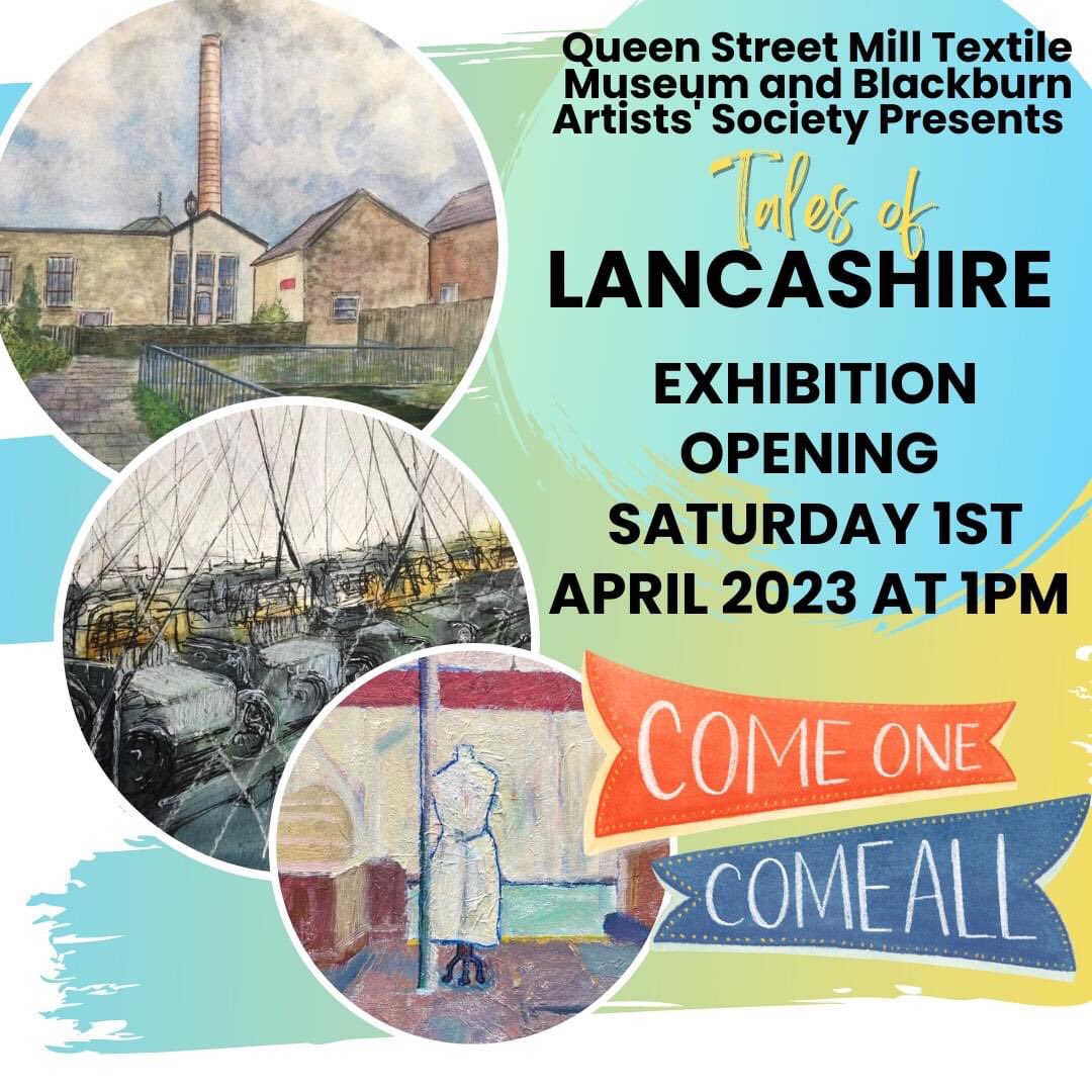 Opens today - art exhibition at #queenstreetmill #Burnley @LancsMuseums #blackburnsrtists #LancashireArt