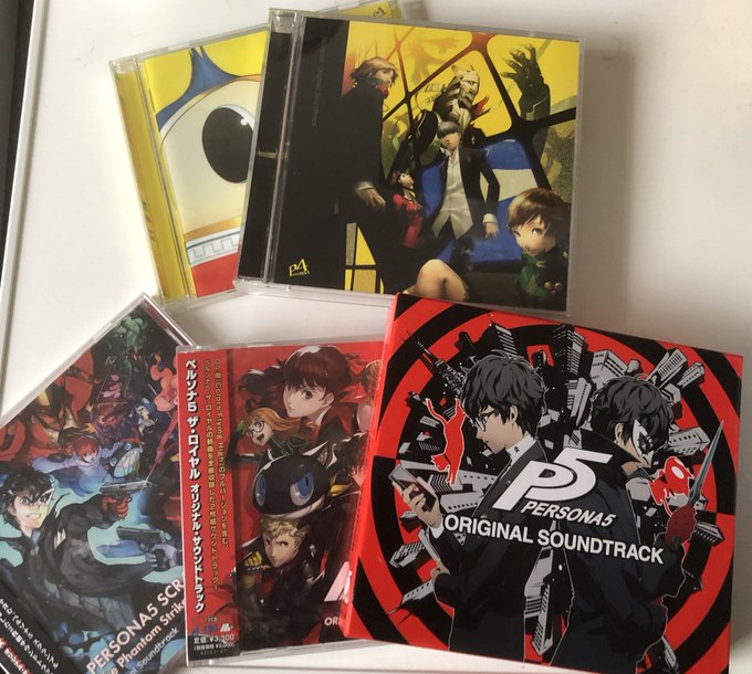 ペルソナ4とペルソナ5 、P5R、P5Sのサウンドトラック揃った！ジャケットすっごくカッコいい！ 