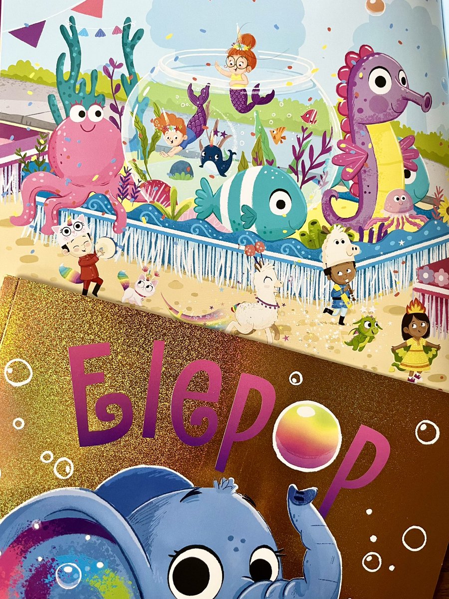 timbudgen's tweet photo. Elepop - The a Magic Pet Shop book 9 publishes this month with Hodder Kids -  It includes one of the busiest , most colourful spreads I’ve done for this series - remember that old post asking for help colour it😆) here’s a sneak peek #matildarose ✨🎈🫧🐘🐘🌈 #kidliart https://t.co/XSLunIXo5P