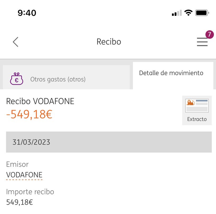 Buenos días <a href="/vodafone_es/">Vodafone España</a> me habéis pasado un cargo de más de 500 euros sin ser cliente vuestro desde hace 3 meses. Alguna explicación???