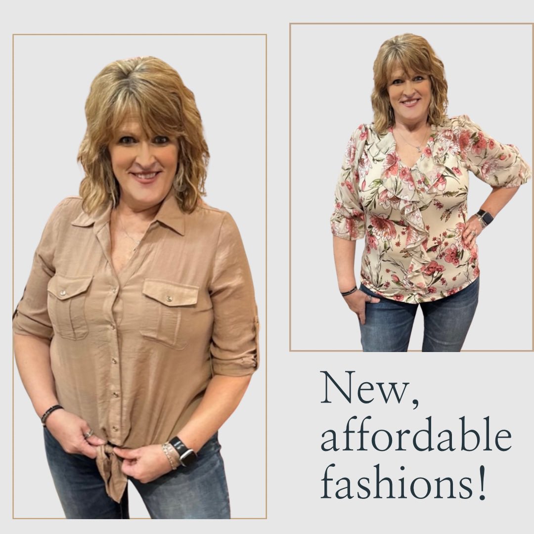 Affordable fashions!!!
Open 10-3pm Saturday.