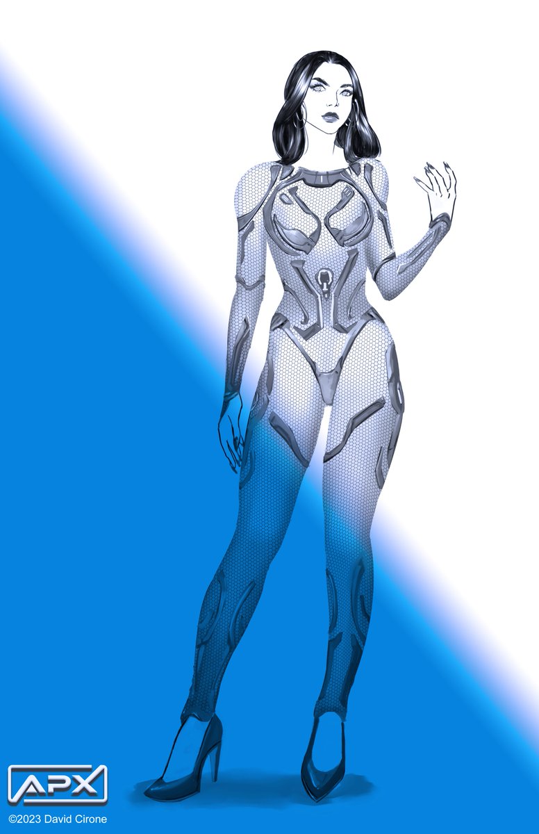 apxcity's tweet photo. Early concept test for Lanaya's "Lek-Suit" - the advanced technology body suit that sex workers use for their dates with the aliens who party in Apex City.
- art by Rafael Flores
@rafafloresart
#apx #apxcity #apxcomic #indiecomics #comicbooks #comicillustrator #scifiart https://t.co/c5H3RQNtW2