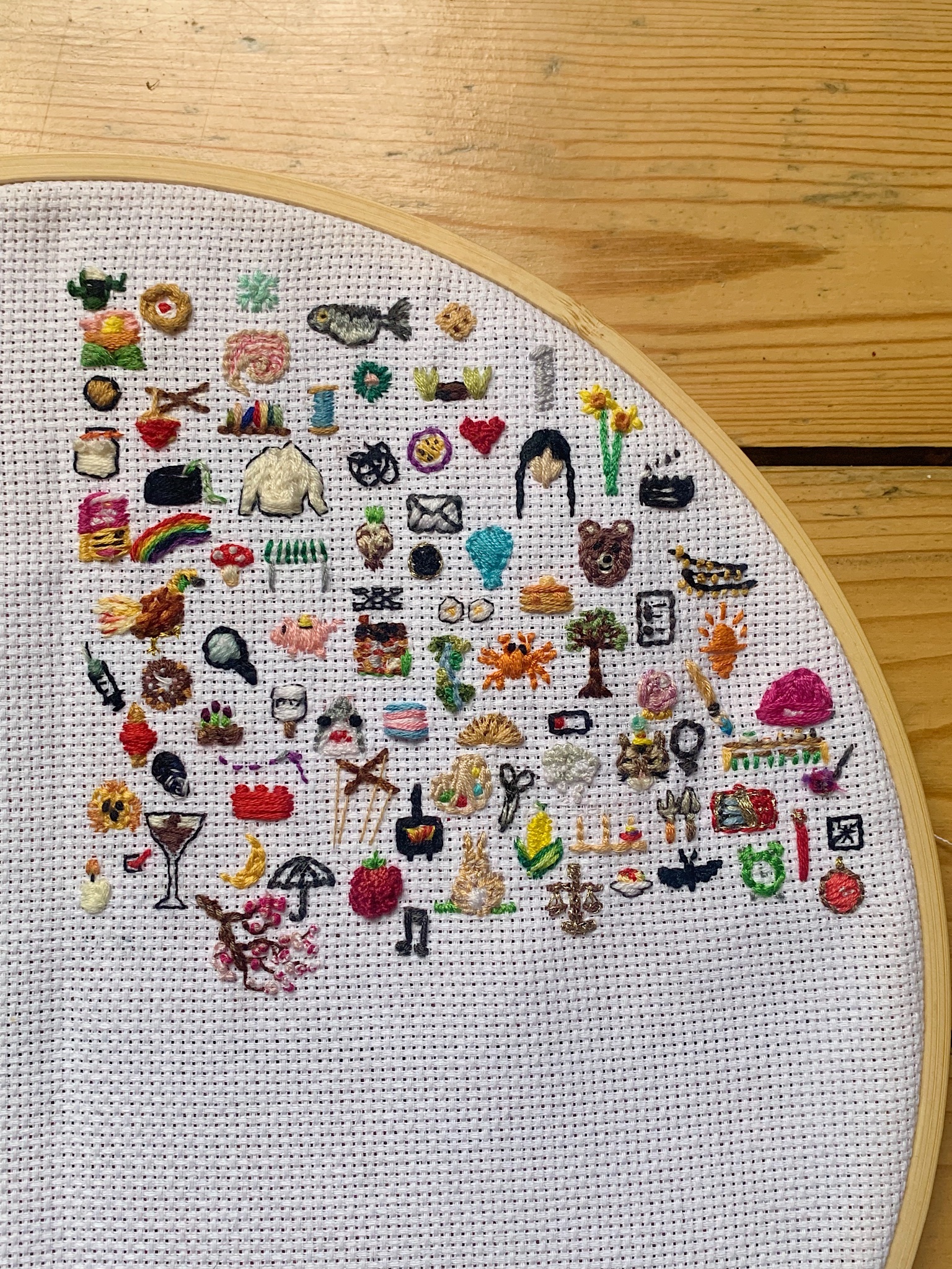 Dr Ola Demkowicz on X: Three full months of my 2023 embroidery