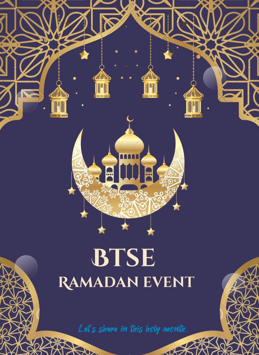 jaemderyyyy's tweet image. #RamadanEvent 

Share cerita atau video kamu bertema Ramadhan atau Puasa win $150.

🧬 RT+Like and Tag a friend
🧬 Join telegram BTSE Indonesia t.me/BTSE_Indonesia
🧬 Upload video kreatif atau cerita beserta potret bertema Ramadhan/Puasa
🧬 Share dengan hastag #BTSERamadan
