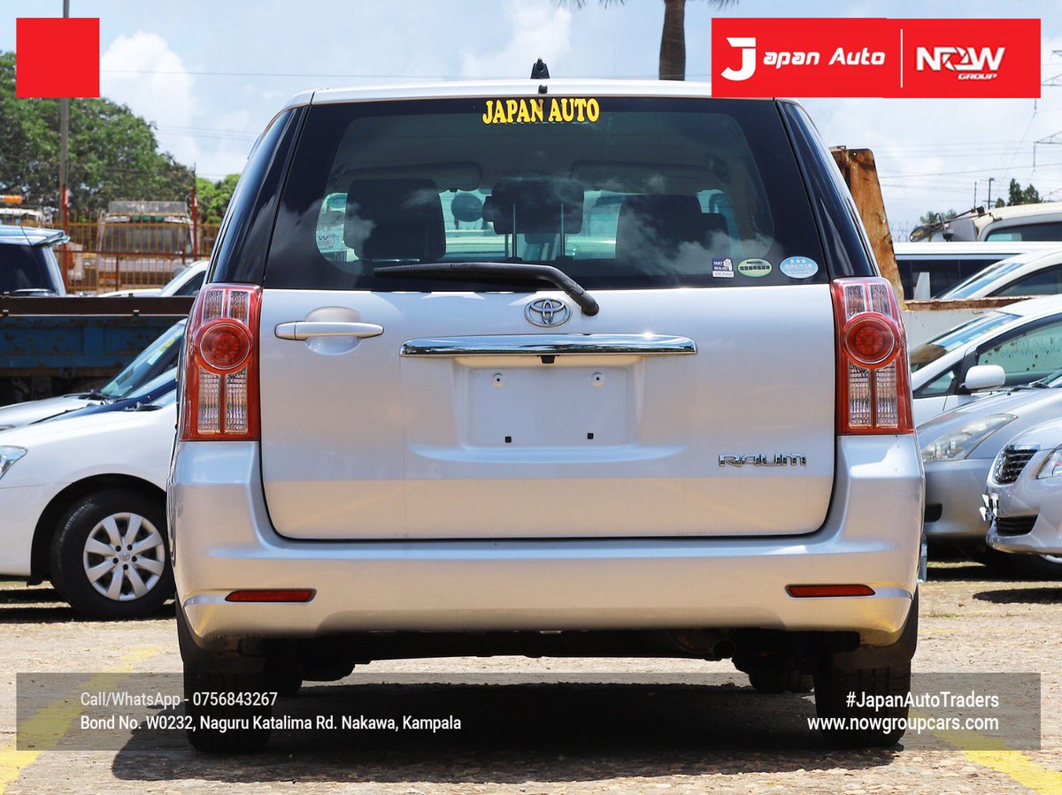 Japanautotrader's tweet image. In Stock, Toyota Raum 2009
Call or WhatsApp us on 0756843267 or visit nowgroupcars.com #nowgroupcars #japanautotraders #kampalarides #safecars #Uganda #luxurycarsforsale #instagramcars #tiktokcars #snapchatcars #kampaladealership #toyotaraum