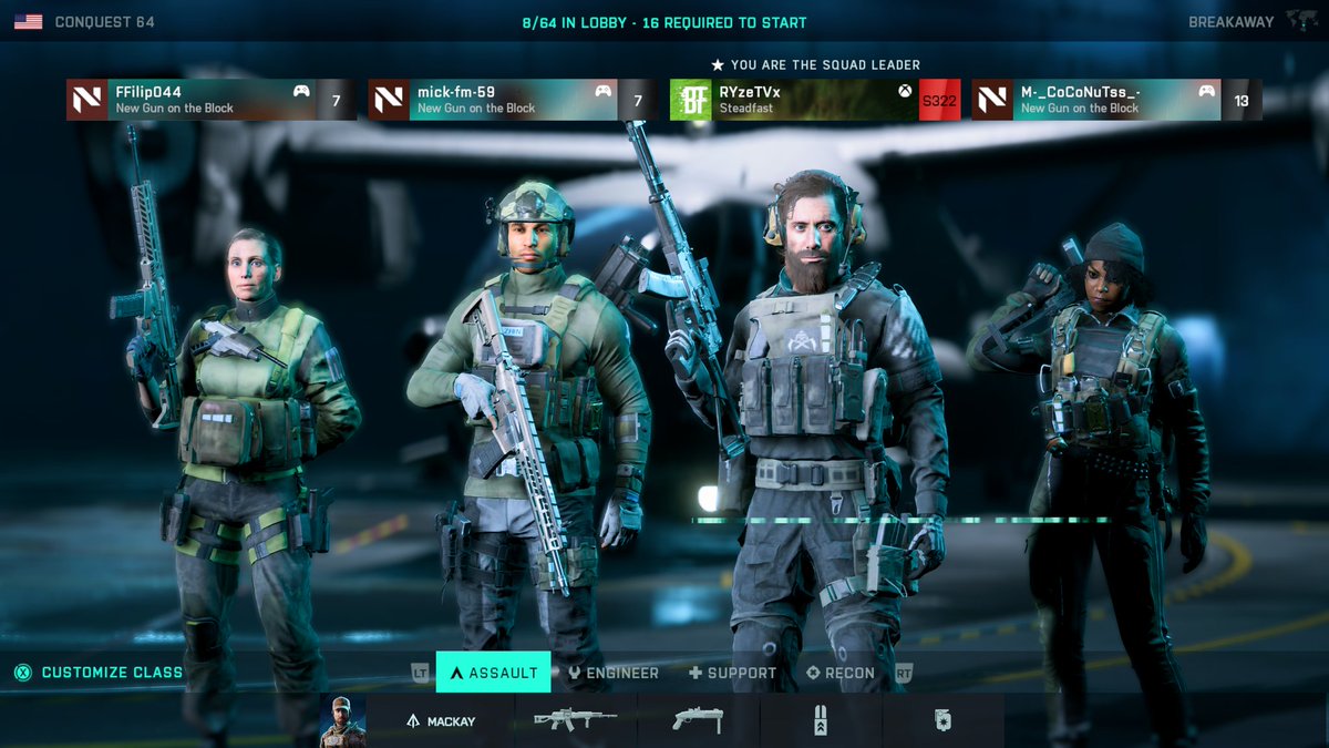 RyzeTVx's tweet photo. Here we go. We will be the #1 squad!
#Battlefield2042 #BF2042 #killersquad
#Random https://t.co/Yv8nnYfNJZ