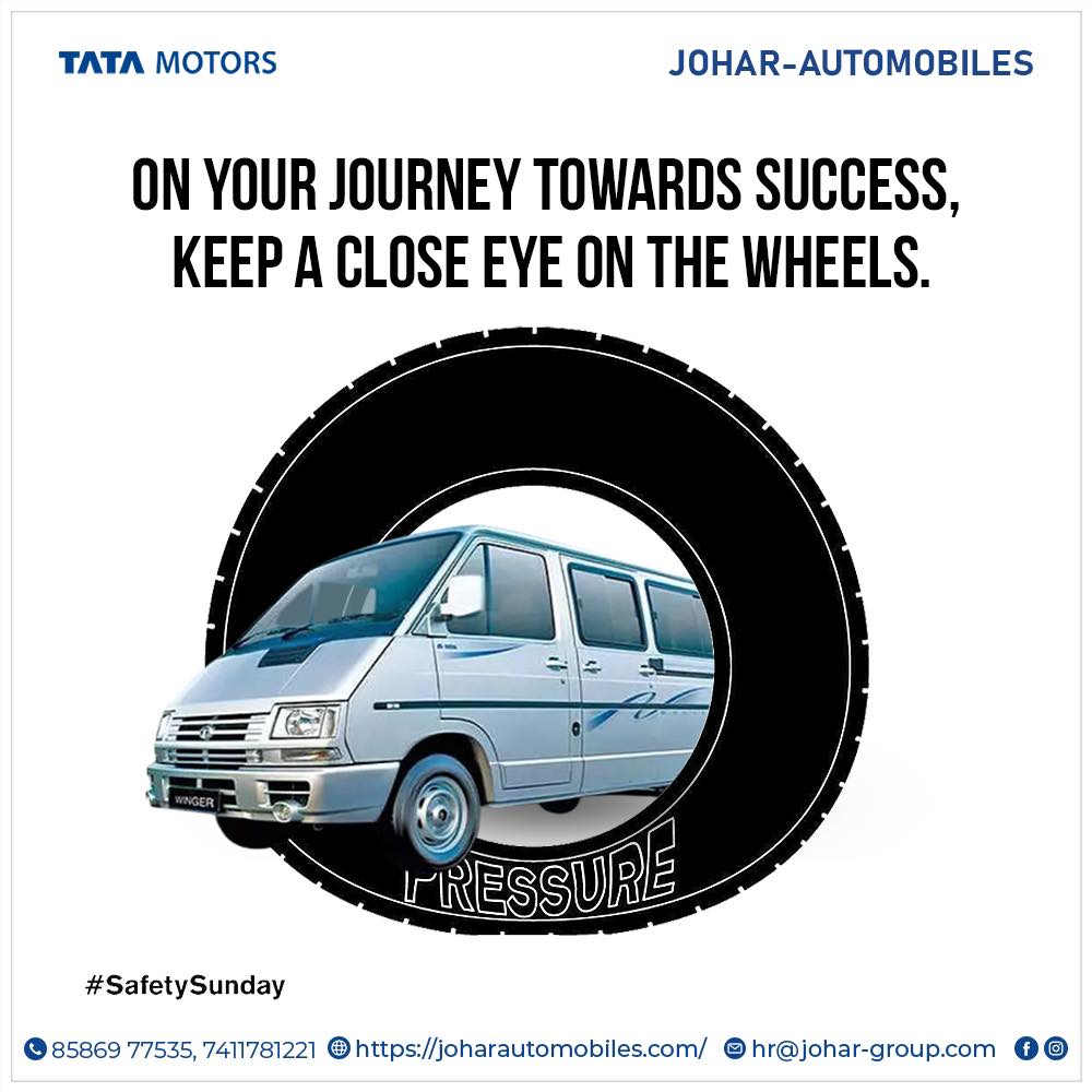 Don’t miss a beat and make sure you keep an eye on the wheels and maintain their pressure to make sure your truck runs as safely and smoothly as possible.
.
.
#johar #joharautomobiles #tatatrucks #wheelpressure #automobilereseller #premiumtruck #tatamotors #tatawinger #wingerbus