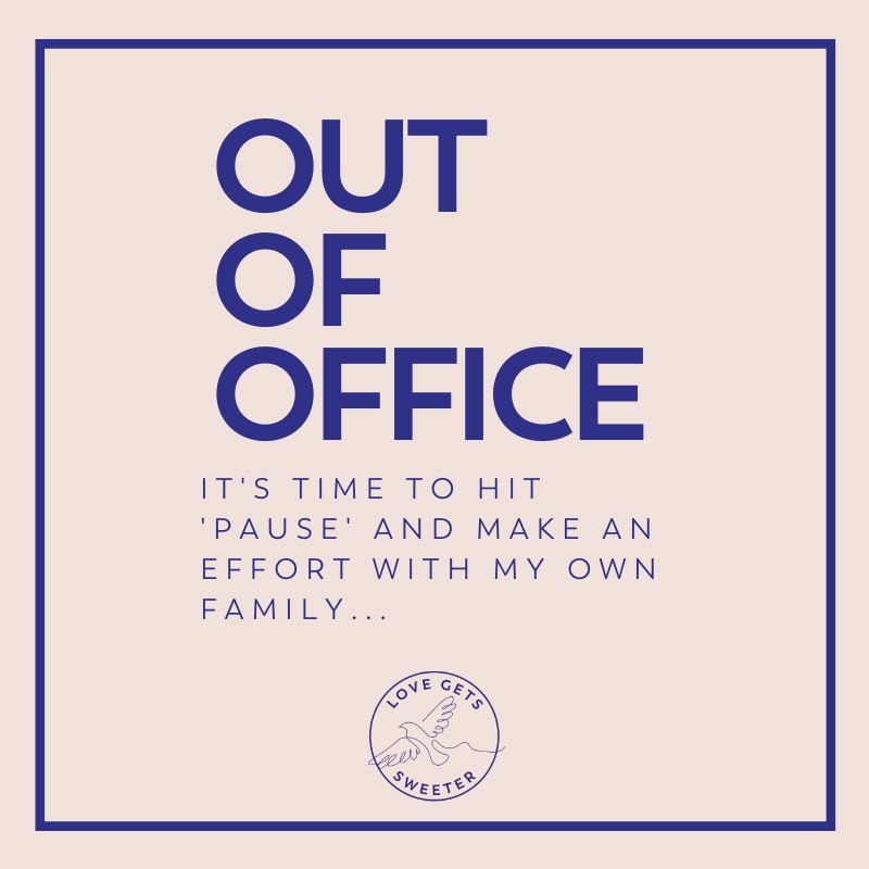 I feel like a spend a whole term racing towards this looming deadline to take a break and it can feel quite intense as it nears. And it gets stressful if those nursery days are cut short when baby is sent home with a snotty nose.... (who can relate to that stress??)