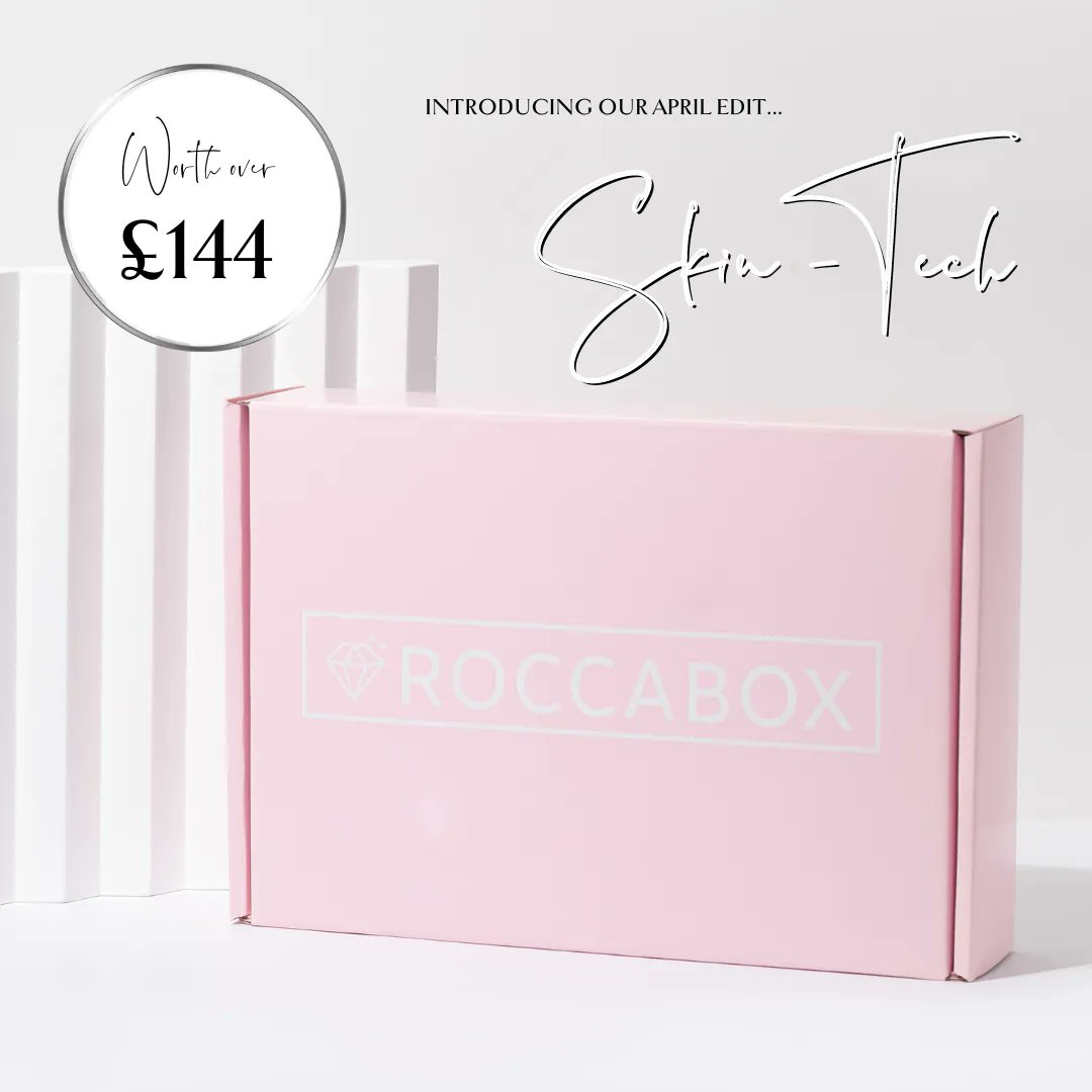 Roccaboxuk's tweet photo. It's time to reveal our April Edit...

SKIN-TECH, worth over £144 🤍

From injecting some new life into your skincare routine to trialling new products with innovative technology!

Join today and get your first box for just £7.50 with code FIRSTBOX50

https://t.co/d1jrQTfEo8 https://t.co/Tcj69Oj3qg