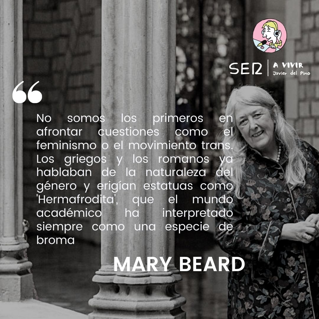Avivir's tweet photo. "Estudiar la antigua Grecia y Roma me ha hecho ver cuántas de las formas sexistas y misóginas del mundo moderno se remontan a la antigüedad. Hemos heredado el menosprecio a las mujeres"

🗣️ Mary Beard, historiadora, en conversación con Javier del Pino. https://t.co/z2uiWDuT1n
