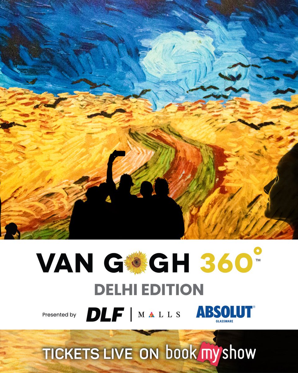 bookmyshow's tweet photo. Experience the highs and lows of Van Gogh’s life through his exquisite pieces of art at Van Gogh 360°

.
.
#VanGogh #VanGogh360 #VanGogh360India #Museum #StarryNight #StarryNightVanGogh #Trending #Viral #ReelsIndia #Reels #ExplorePage #ForYou https://t.co/TdiOqesmoZ