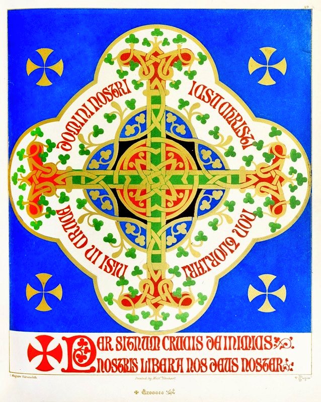 Pugin_awn's tweet photo. A #FloriatedCross. Plate of #Glossaryofecclesiasticalornament & #costume. #AWNPugin, 1844.
#augustuspugin #pugin #gothicrevival #glossaryofecclesiasticalornamentandcostume #puginbook #puginwriting #gothicrevivalpattern #gothiccross #medievalcross #medievaldesign #pugindesign https://t.co/6eroJe6NhU