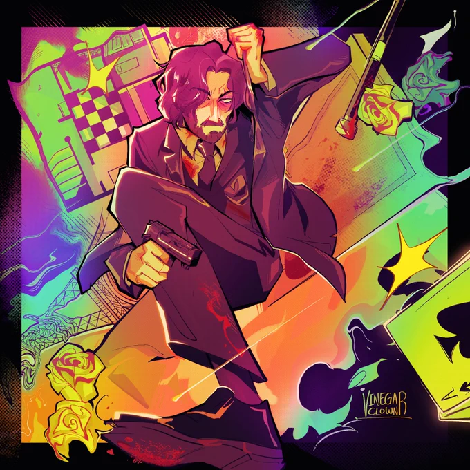 WINSTON! WINSTON I'M GONNA WICK #JohnWick #JohnWick4 #fanart 
