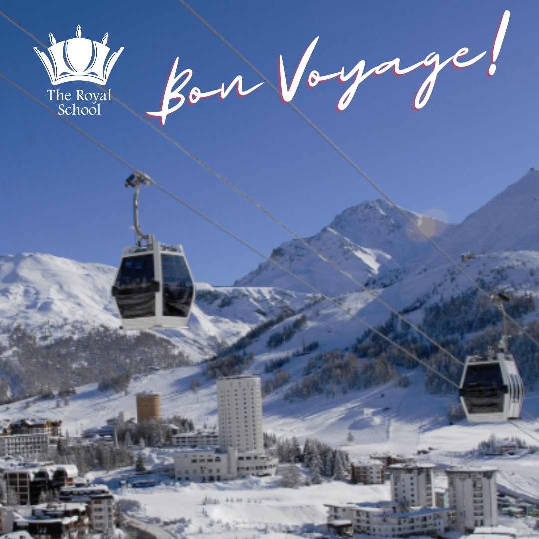 The_RoyalSchool's tweet photo. Wishing pupils a snow-tastic time on the Ski Trip! #ASenseOfFun #EveryDayShapesAFuture https://t.co/9O1rQyBK78