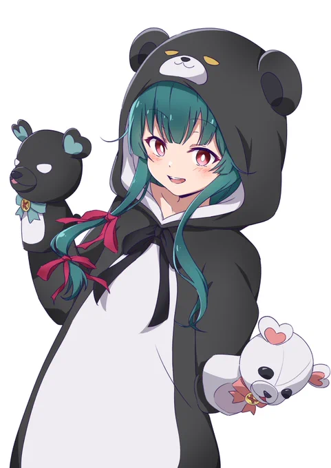 お題箱よりくまクマ熊ベアー ユナ4月から始まる2期楽しみですね...!#kumabear 