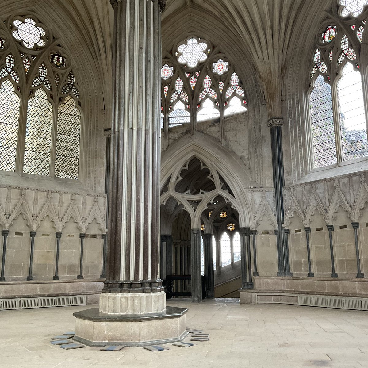vivstent's tweet photo. Great to see @sandraporter_2 installation Stations in Chapter House of @WellsCathedral1 https://t.co/kCt5hznvJs