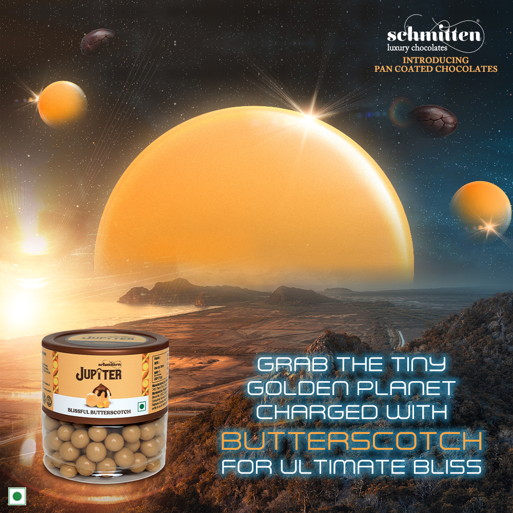 Schmitten_Choco's tweet photo. Let the blissful butterscotch take you through sheer ecstasy.
#staytuned #thewaitisover #somethingnew #blissfullbutterscotch #butterscotch #chocolate #planetary #jupiter #schmitten #schmittenchocolates #realchocolates #minis #pancoat #pancoatedchocolate https://t.co/Opgl8M0Cbr