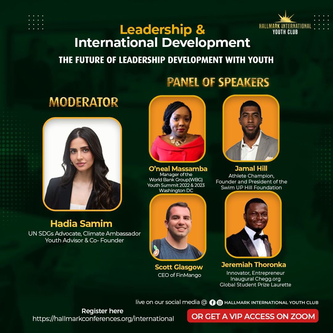 JeremiahThoron's tweet photo. I'll be speaking at the Leadership in International Development Conference organized by HallMark International Youth Club. Join us today at 12pm GMT for an inspiring, action-packed event. Register below 👇🏿
https://t.co/0GM3TiZwJX https://t.co/xmUriusiEE