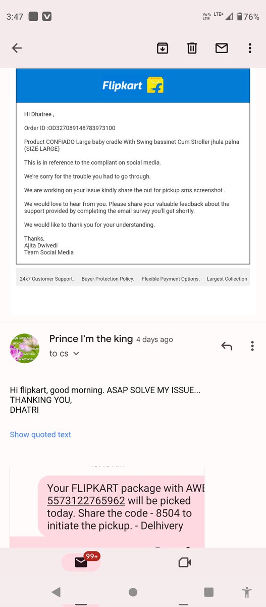 DhatriAngel's tweet photo. @flipkartsupport 
@flipkartsupport  over 3 months there is NO solve my problem.... 
Already your deadline is march 30 over... 
Today april 1st.... What happened.. Yarr.... https://t.co/k3qXgQD37d