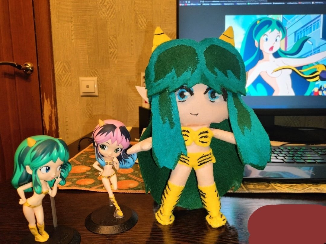iolant23's tweet photo. Hand made plush Lum 👉👈
I will never pick up needles and threads again😅
#UruseiYatsura #Lum #ONI #plush #doll #anime #manga #kawaii #animeplus https://t.co/tu6OVdtyOv